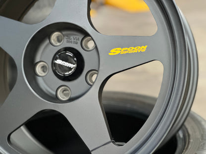 New 17X8.5 ET35 NK Performance Spoon Rim (4 wheel) Matt Black 5X114.3