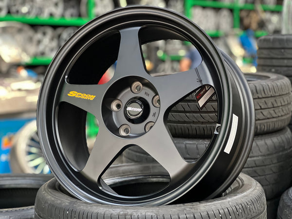 New 18X8.5 ET45 NK Performance Spoon Rim (4 wheel) Matt Black 5X114.3