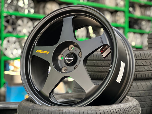 New 18X8.5 ET45 NK Performance Spoon Rim (4 wheel) Matt Black 5X114.3