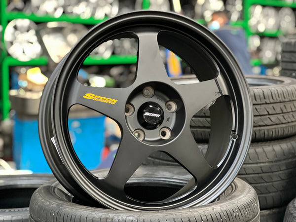 New 18X8.5 ET45 NK Performance Spoon Rim (4 wheel) Matt Black 5X112