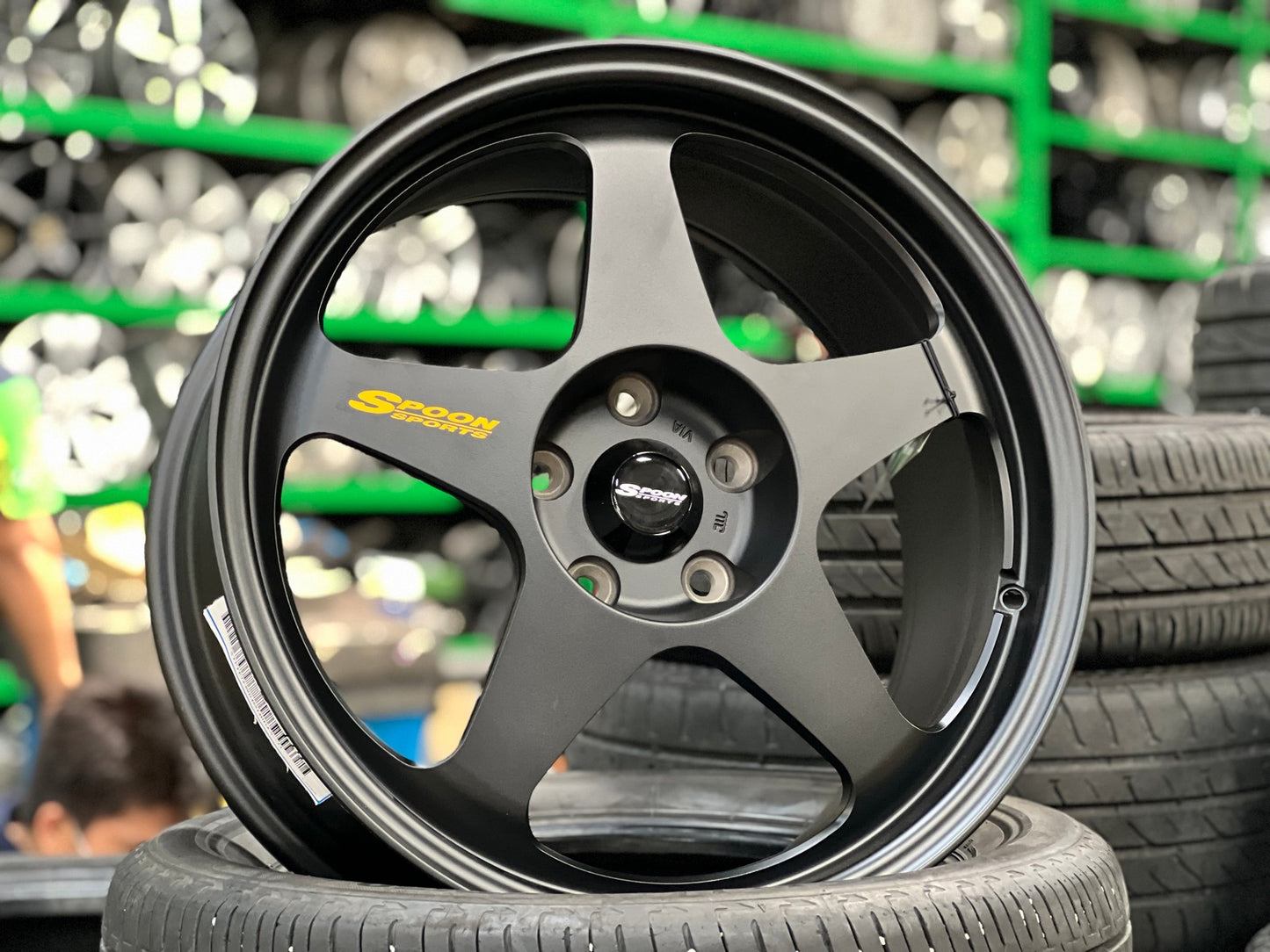 New 18X8.5 ET45 NK Performance Spoon Rim (4 wheel) Matt Black 5X114.3