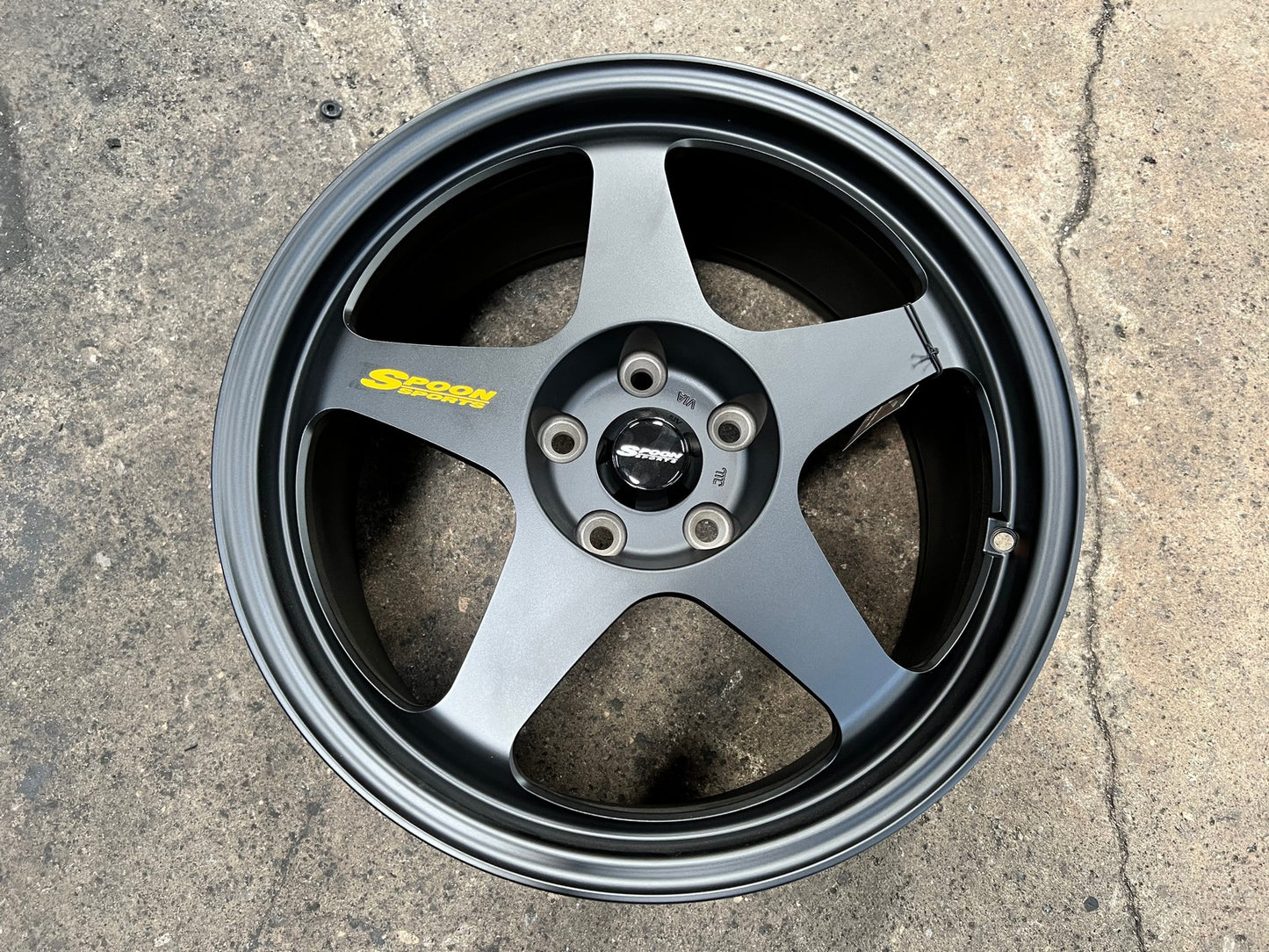 New 18X8.5 ET45 NK Performance Spoon Rim (4 wheel) Matt Black 5X112