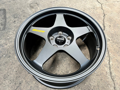 New 18X8.5 ET45 NK Performance Spoon Rim (4 wheel) Matt Black 5X114.3