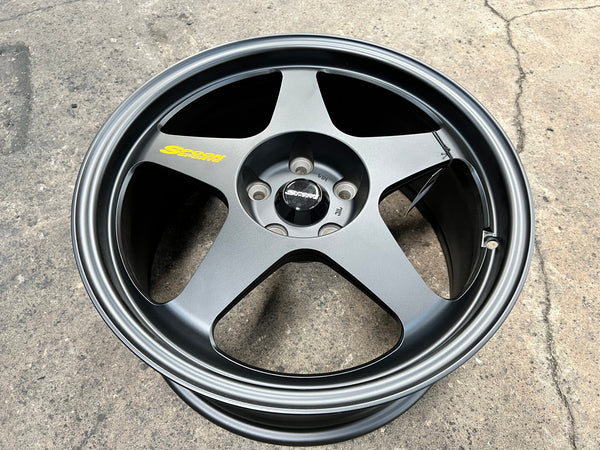 New 18X8.5 ET45 NK Performance Spoon Rim (4 wheel) Matt Black 5X114.3