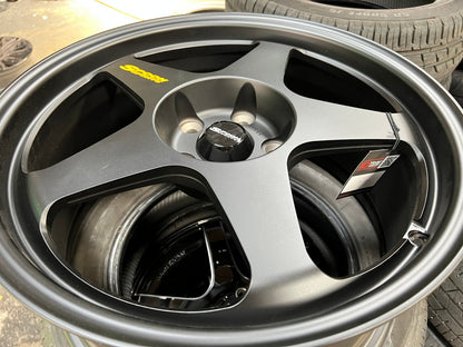 New 18X8.5 ET45 NK Performance Spoon Rim (4 wheel) Matt Black 5X114.3