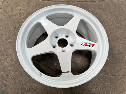 New 18X8.5 ET45 NK Performance EVO Rim (4 wheel) Gloss White 5X114.3