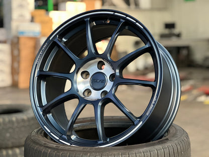 New 18X8.5 ET43 AOW Flow Formed ZE40 Rim (4 wheel) Matt Blue 5X112