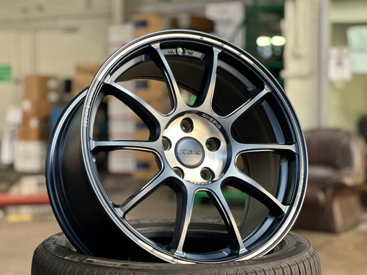 NEW 18X8.5 ET43 AOW ZE40 Flow Formed Rim (4 wheel) Matte Blue 5X112