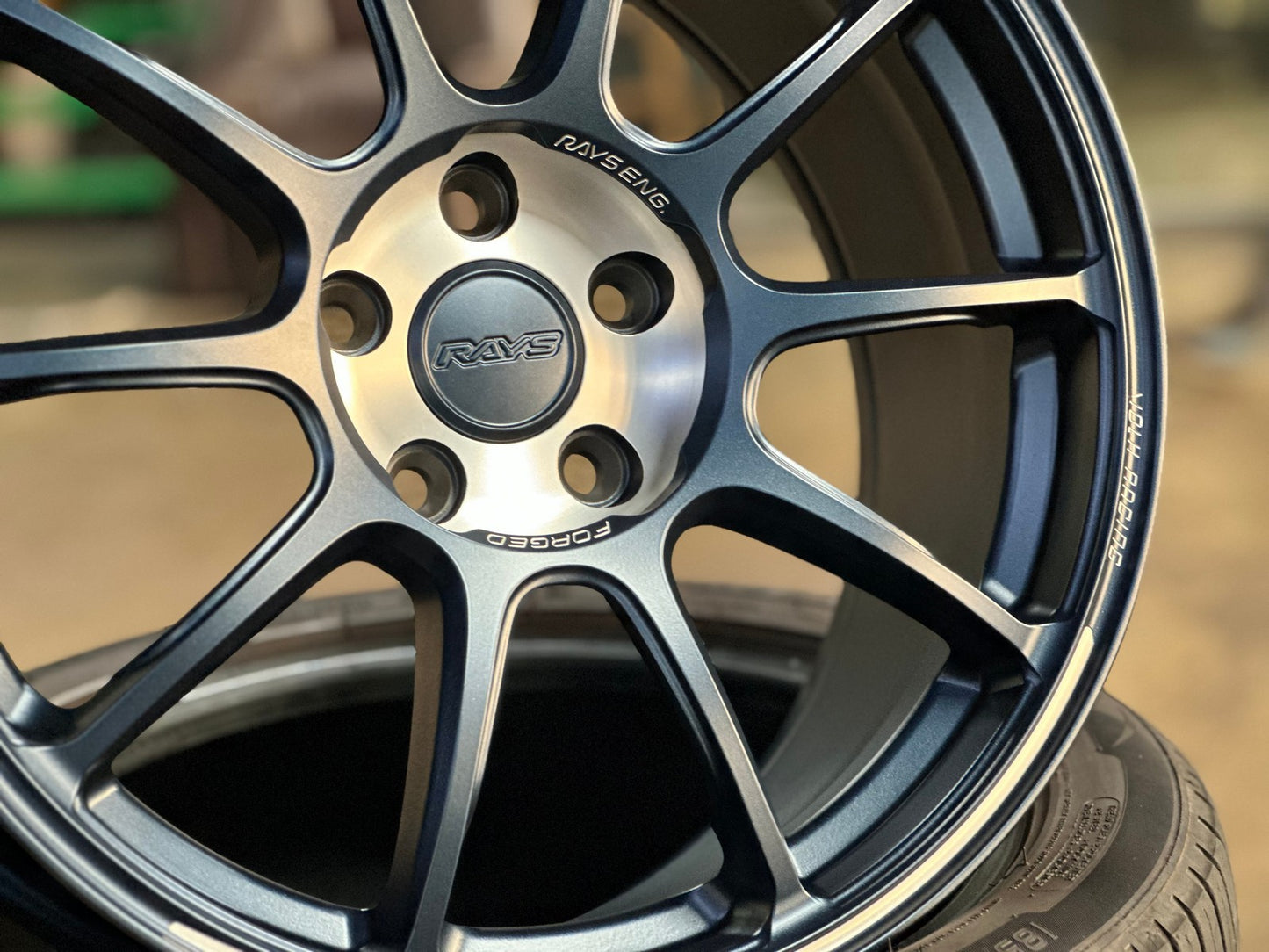 New 18X8.5 ET43 AOW Flow Formed ZE40 Rim (4 wheel) Matt Blue 5X112