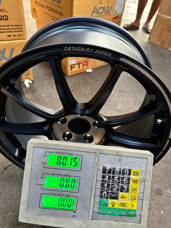 New 18X8.5 ET43 AOW Flow Formed ZE40 Rim (4 wheel) Matt Blue 5X114.3