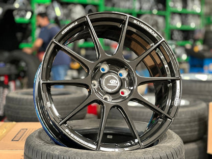 New 18X8 ET45 Overdrive Forged Alpha 01 Rim (4 wheel) Gloss Gunmetal 5X112