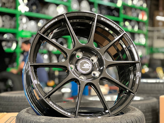 NEW 18X8 ET45 Overdrive Forged Alpha 01 Rim (4 wheel) Gloss Gunmetal 5X112