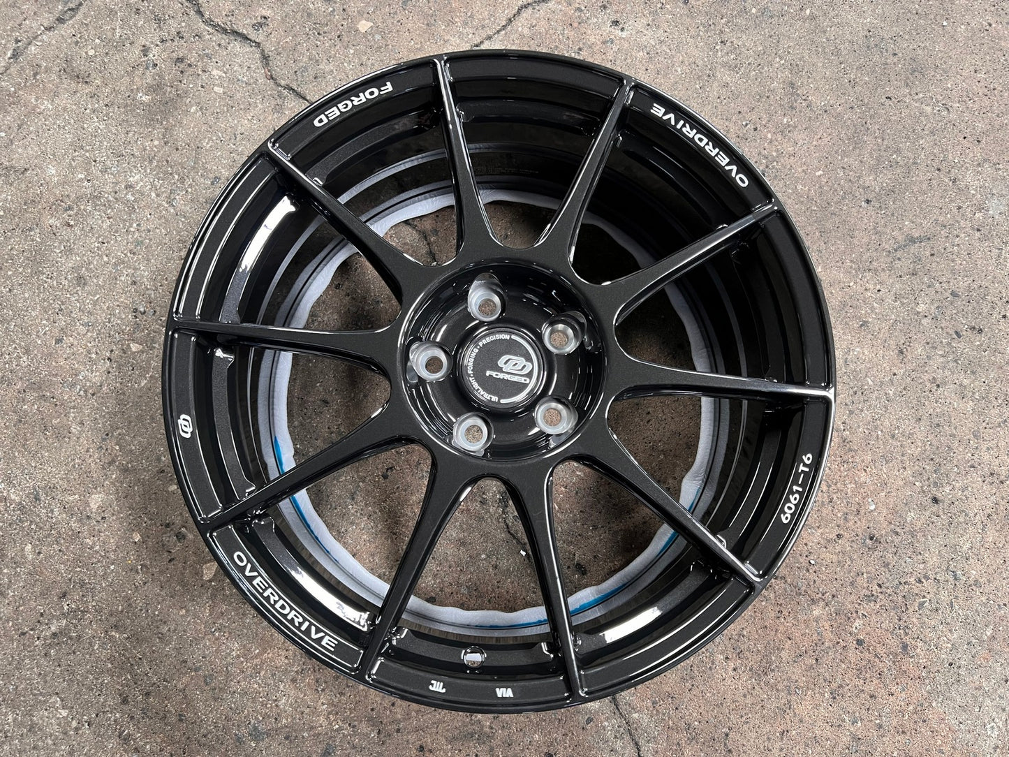 New 18X8 ET45 Overdrive Forged Alpha 01 Rim (4 wheel) Gloss Gunmetal 5X112