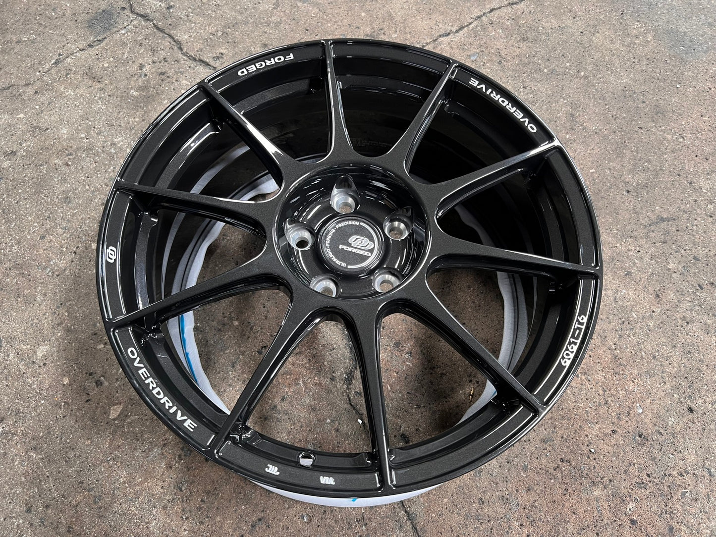New 18X8 ET45 Overdrive Forged Alpha 01 Rim (4 wheel) Matt Black 5X112