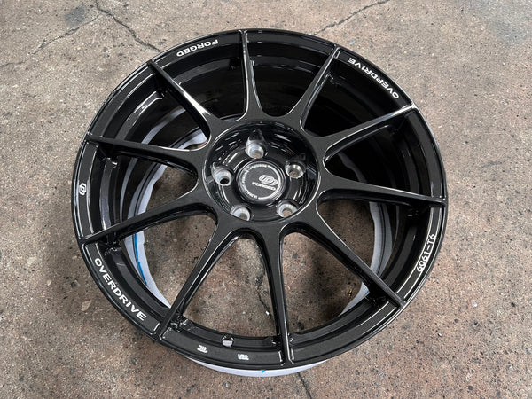 New 18X8 ET45 Overdrive Forged Alpha 01 Rim (4 wheel) Matt Black 5X112