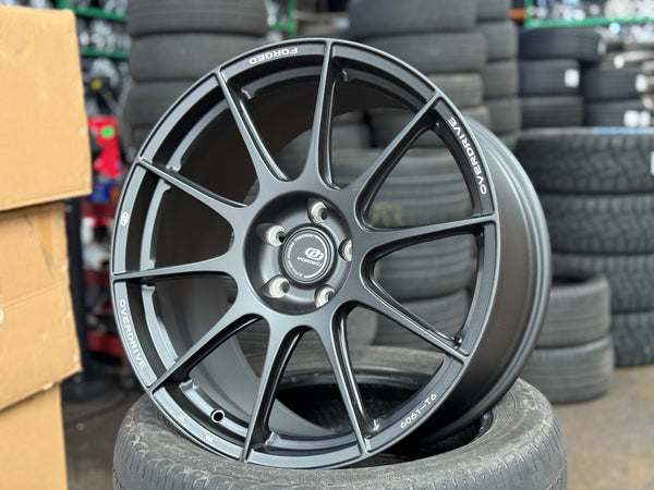 New 19X9.5 ET45 Overdrive Forged Alpha 01 Rim (4 wheel) Matt Black 5X112