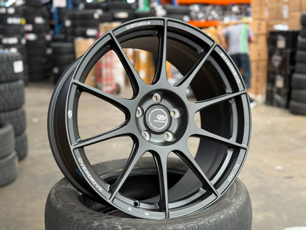 New 19X9.5 ET45 Overdrive Forged Alpha 01 Rim (4 wheel) Matt Black 5X112