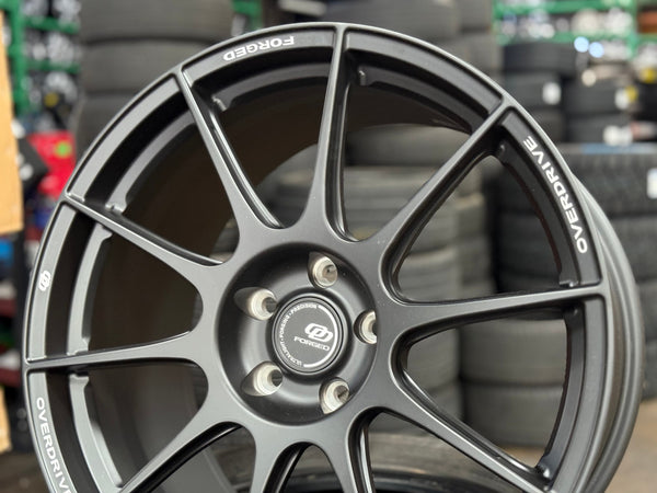 New 19X9.5 ET45 Overdrive Forged Alpha 01 Rim (4 wheel) Matt Black 5X112