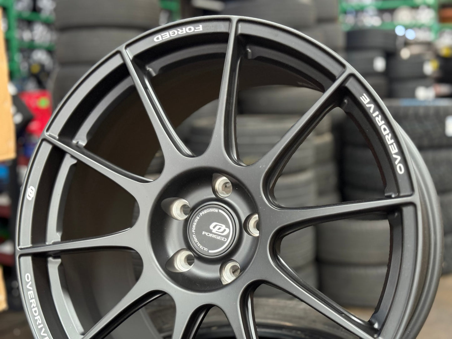 New 19X9.5 ET45 Overdrive Forged Alpha 01 Rim (4 wheel) Matt Black 5X114.3
