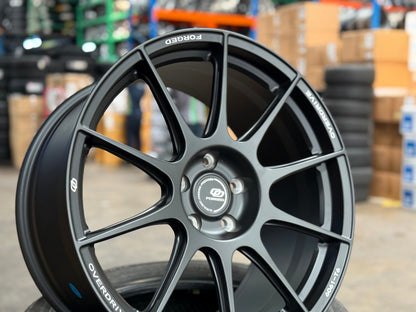 New 19X9.5 ET45 Overdrive Forged Alpha 01 Rim (4 wheel) Matt Black 5X114.3