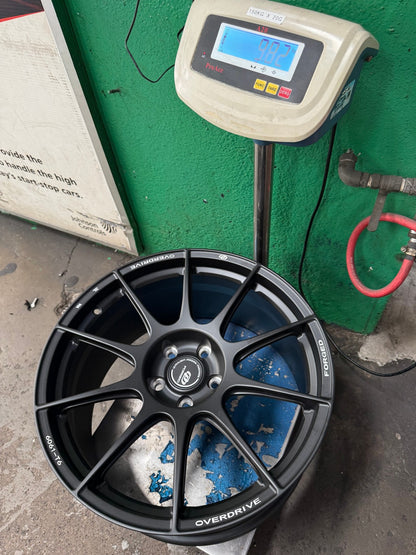 New 19X9.5 ET45 Overdrive Forged Alpha 01 Rim (4 wheel) Matt Black 5X112