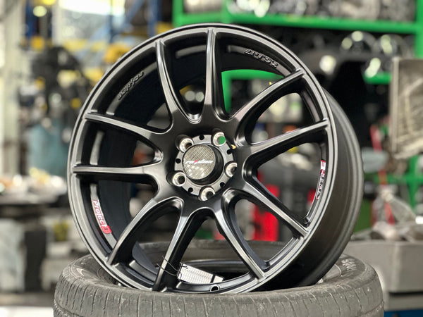 New 17X7.5 ET45 Lenso Project E Rim (4 wheel) Matt Black 5X100
