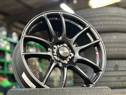 New 17X7.5 ET45 Lenso Project E Rim (4 wheel) Matt Black 5X100