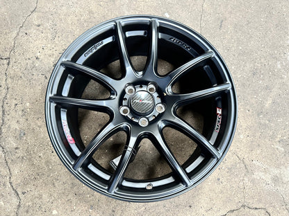 New 17X7.5 ET45 Lenso Project E Rim (4 wheel) Matt Black 5X100