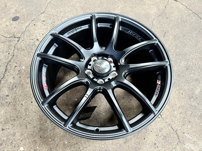 New 17X7.5 ET45 Lenso Project E Rim (4 wheel) Matt Black 5X100