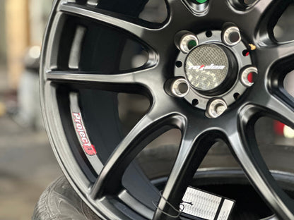 New 17X7.5 ET45 Lenso Project E Rim (4 wheel) Matt Black 5X100