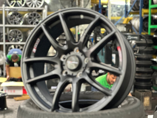 New 17X7.5 ET45 Lenso Project E Rim (4 wheel) Matt Black 5X114.3