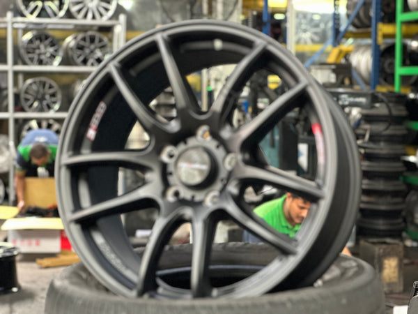 New 17X7.5 ET45 Lenso Project E Rim (4 wheel) Matt Black 5X114.3