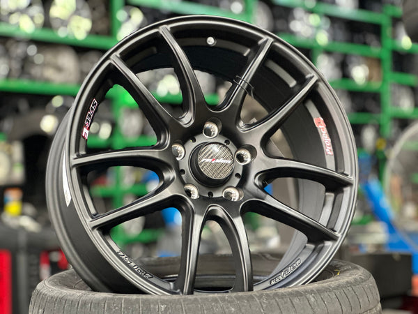 New 17X7.5 ET45 Lenso Project E Rim (4 wheel) Matt Black 5X114.3