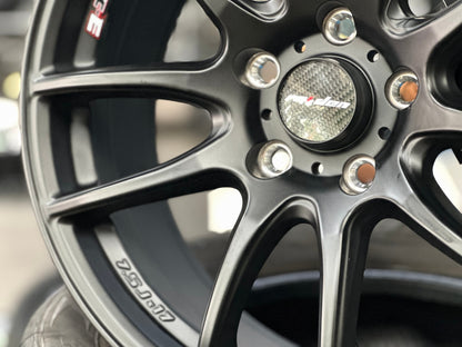 New 17X7.5 ET45 Lenso Project E Rim (4 wheel) Matt Black 5X114.3