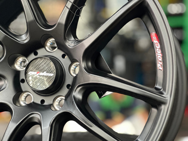 New 17X7.5 ET45 Lenso Project E Rim (4 wheel) Matt Black 5X114.3