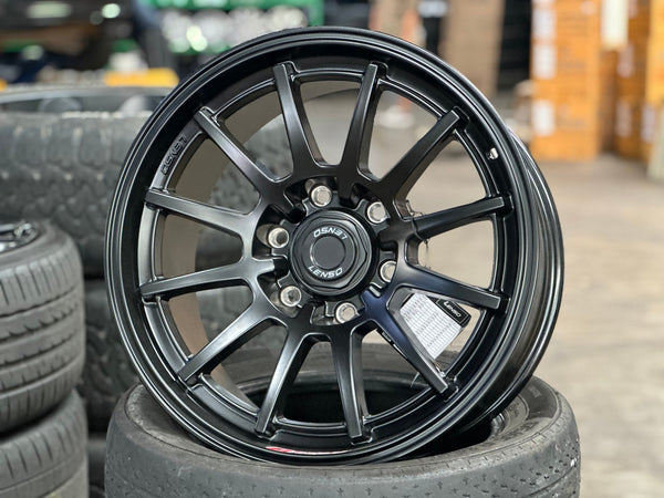 New 18X9 ET20 Lenso Project QRim (4 wheel) Matt Black 6X139.7