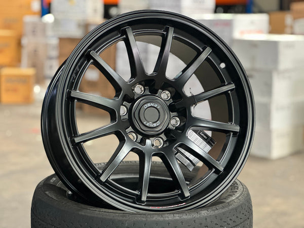 New 18X9 ET20 Lenso Project QRim (4 wheel) Matt Black 6X139.7
