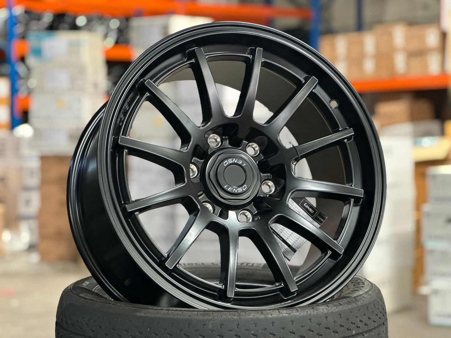 New 18X9 ET20 Lenso Project QRim (4 wheel) Matt Black 6X139.7