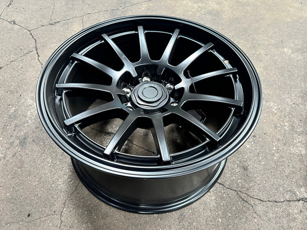 New 18X9 ET20 Lenso Project QRim (4 wheel) Matt Black 6X139.7