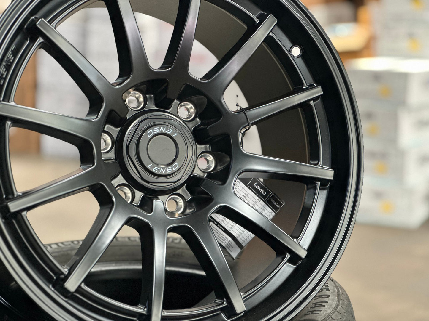 New 18X9 ET20 Lenso Project QRim (4 wheel) Matt Black 6X139.7