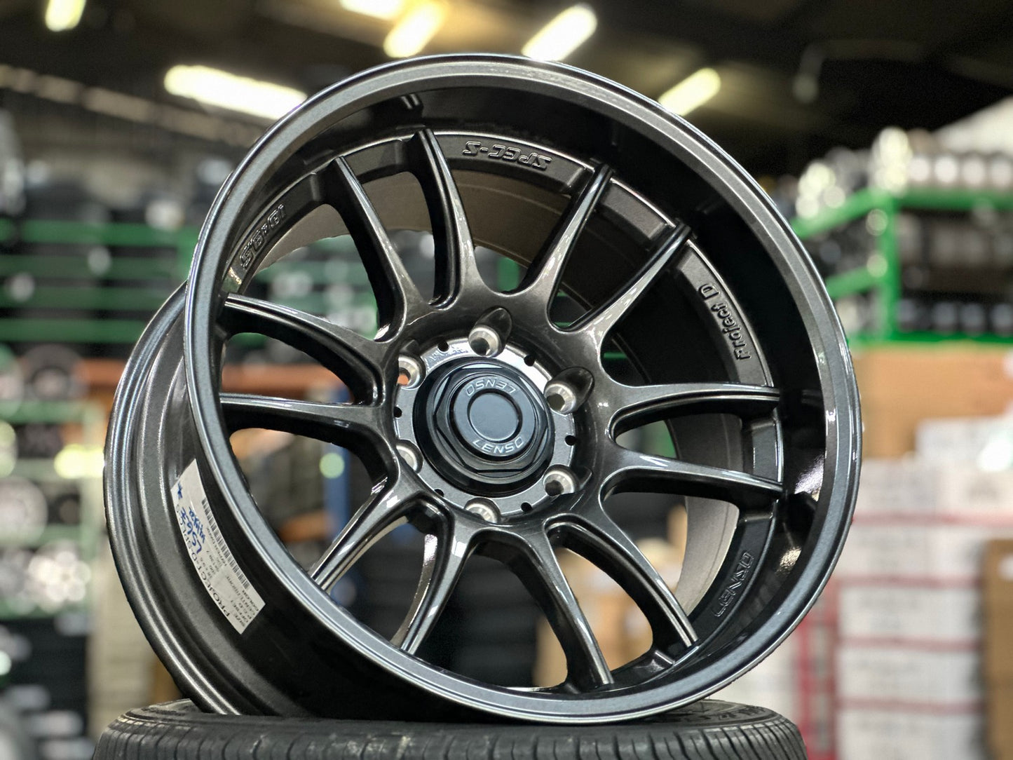 New 18X9.5 ET0 Lenso Project E Rim (4 wheel) Gloss Black 6X139.7