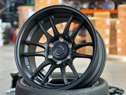 New 18X9.5 ET0 Lenso Project E Rim (4 wheel) Matt Black 6X139.7