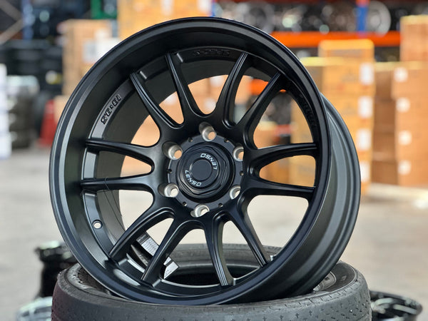 New 18X9.5 ET0 Lenso Project E Rim (4 wheel) Matt Black 6X139.7