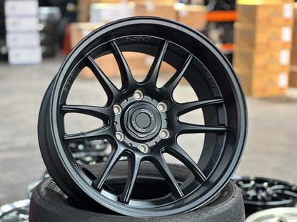 New 18X9.5 ET0 Lenso Project E Rim (4 wheel) Matt Black 6X139.7