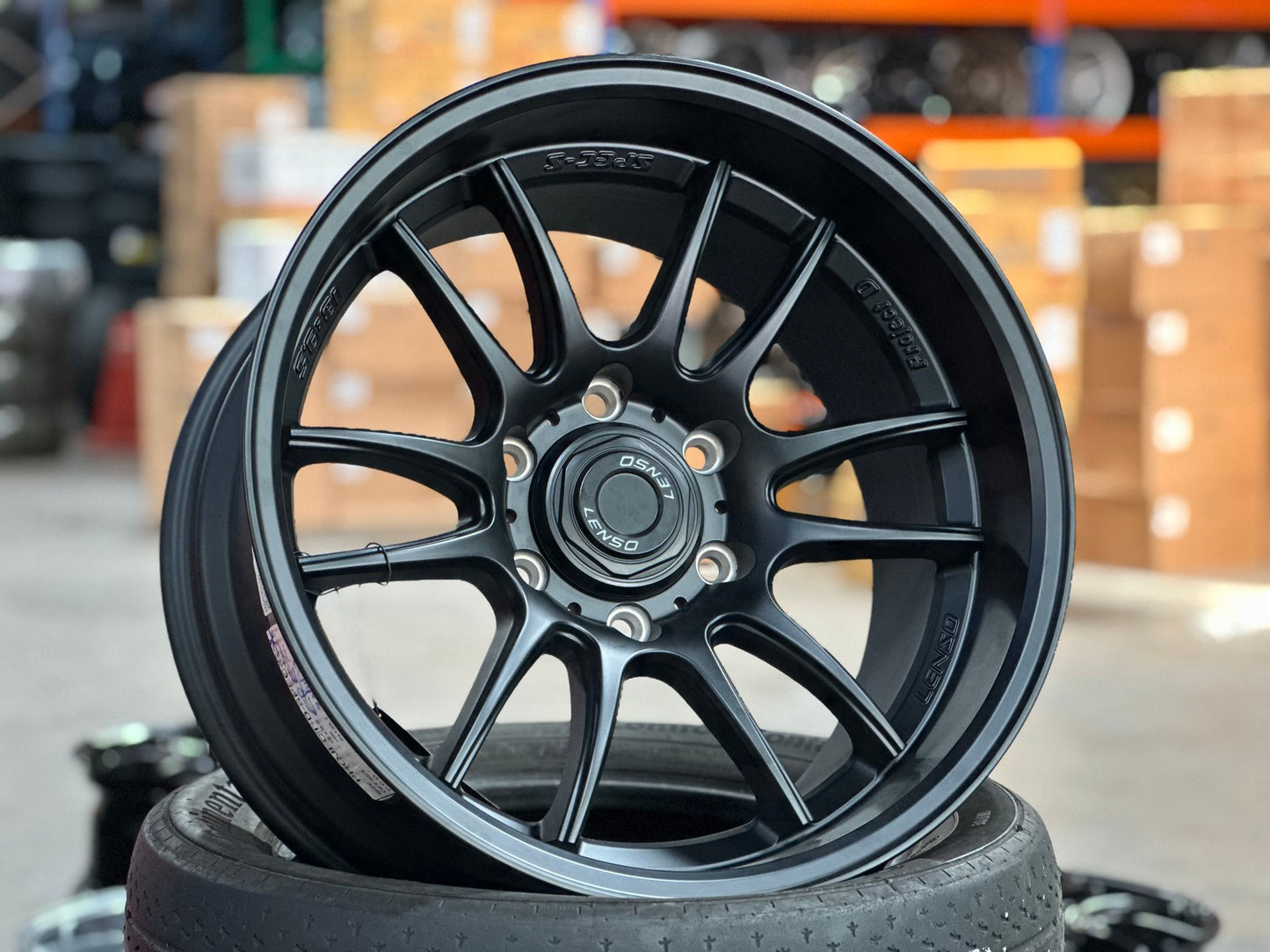 New 18X9.5 ET0 Lenso Project E Rim (4 wheel) Matt Black 6X139.7