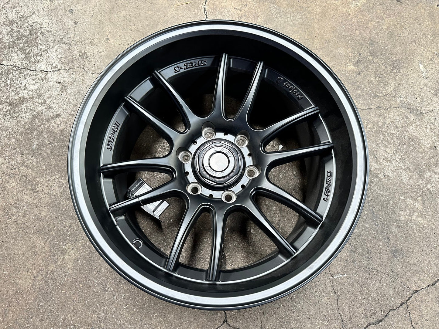 New 18X9.5 ET0 Lenso Project E Rim (4 wheel) Matt Black 6X139.7