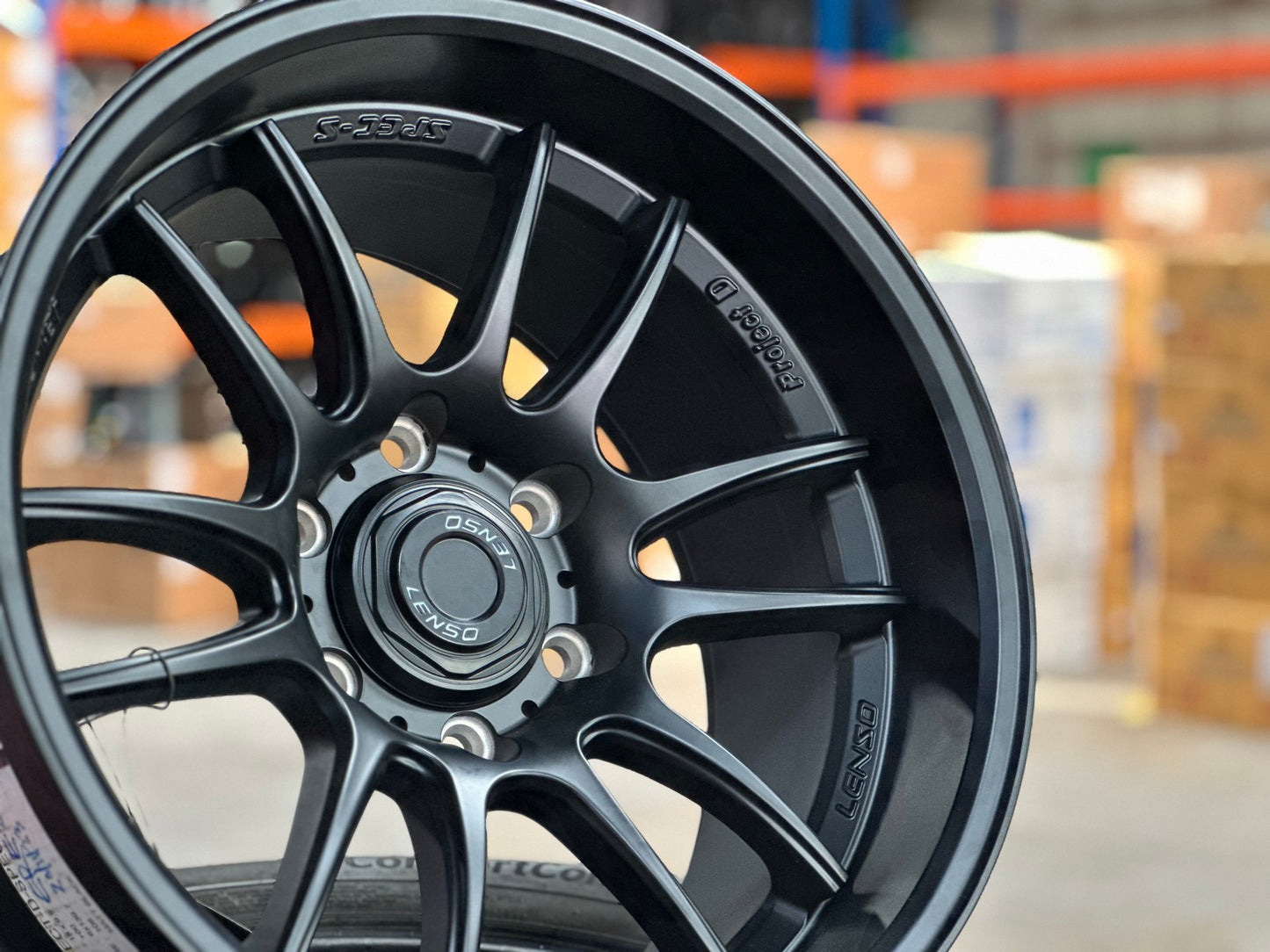 New 18X9.5 ET0 Lenso Project E Rim (4 wheel) Matt Black 6X139.7