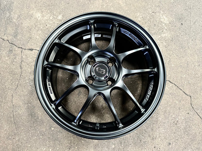New 16X7 ET43 Enkei PF01 Rim (4 wheel) Matt Black 4X100
