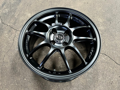New 16X7 ET43 Enkei PF01 Rim (4 wheel) Matt Black 4X100