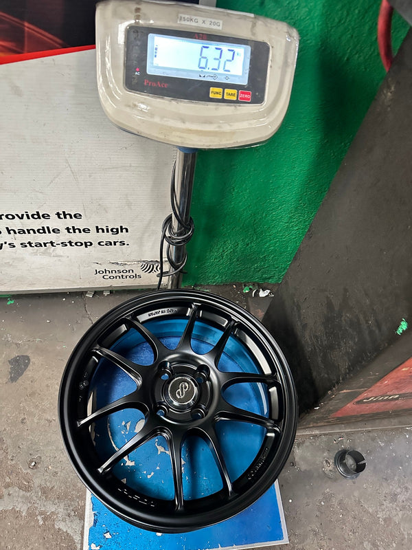 New 16X7 ET43 Enkei PF01 Rim (4 wheel) Matt Black 4X100